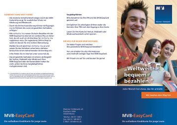 MVB-EasyCard - Mainzer Volksbank eG