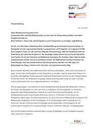 Pressemitteilung - RAG-Stiftung