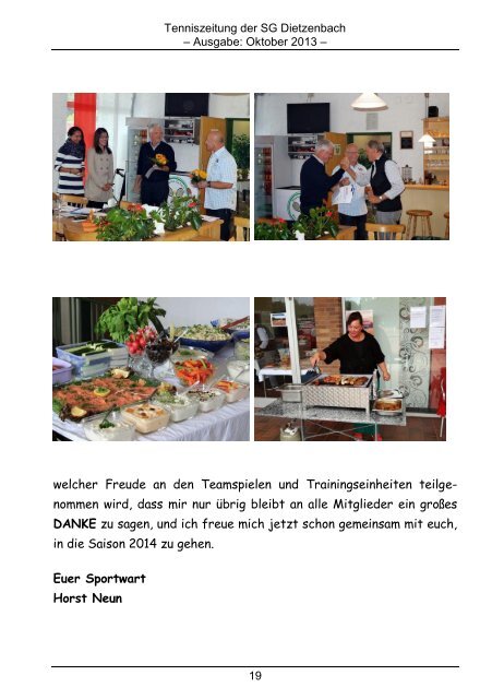 Ausgabe Oktober 2013 - SG DIETZENBACH