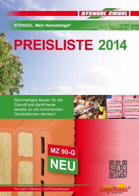 Preisliste 2014 - Stengel Ziegel