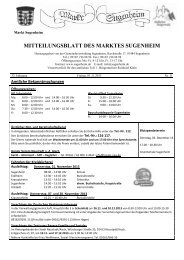 Mitteilungsblatt Nr 7 2013 Sugenheim