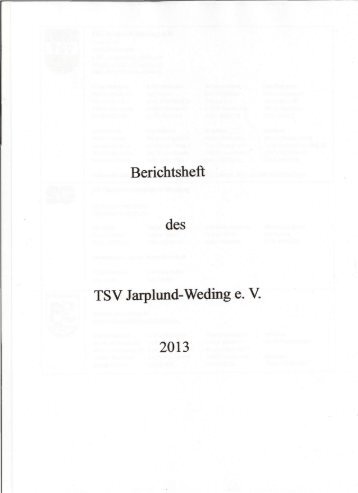 Berichtsheft Saison 2012_2013 - TSV Jarplund-Weding