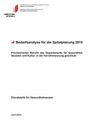 Bedarfsanalyse für die Spitalplanung 2015 ... - Etat du Valais