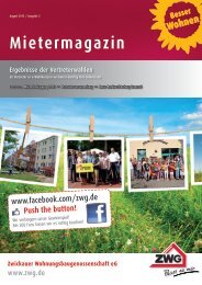 Mietermagazin - Zwickauer Wohnungsbaugenossenschaft eG