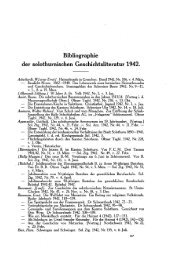 Bibliographie der solothurnischen Geschichtsliteratur 1942