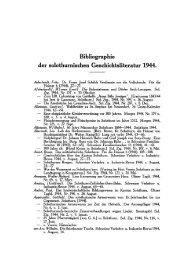 Bibliographie der solothurnischen Geschichtsliteratur 1944