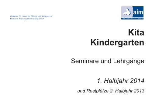 Gesamtprogramm Kita und Kindergarten 1