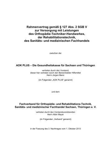 und medizinischen Fachhandels - AOK-Gesundheitspartner