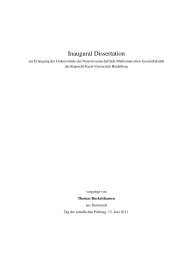 Inaugural Dissertation - Ruprecht-Karls-Universität Heidelberg
