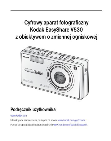 Cyfrowy aparat fotograficzny Kodak Easyshare V530 z obiektywem ...