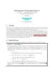 Topologische Trennungsaxiome Ti