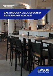 SALTIMBOCCA ALLA EPSON IM RESTAURANT ALITALIA