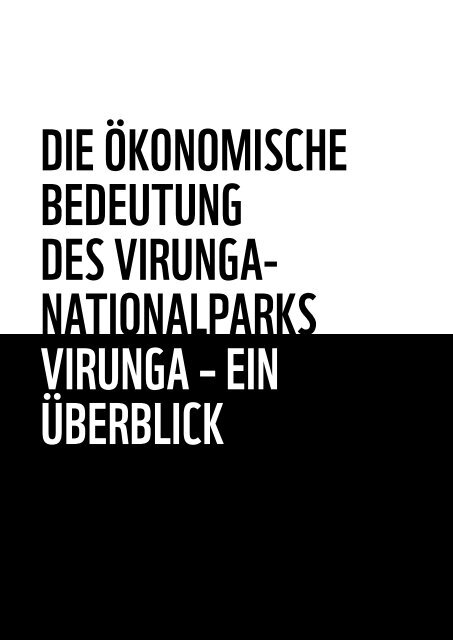 Die ökonomische Bedeutung des Virunga ... - WWF Schweiz