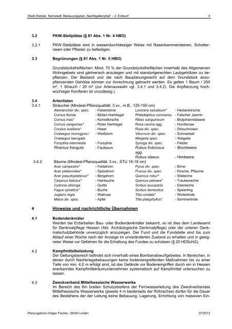 Textliche Festsetzungen - beteiligungsverfahren-baugb.de