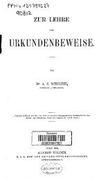 Zur Lehre vom Urkundenbeweise