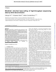 BlindCall: ultra-fast base-calling of high-throughput ... - Bioinformatics