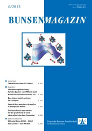 Magazin 06/2013 - Deutsche Bunsen-Gesellschaft für Physikalische ...