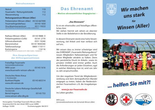 Flyer Hilfsorganisationen - CelleHeute