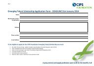 Emerging Talent Scholarship Application Form - DEADLINE 31st ...