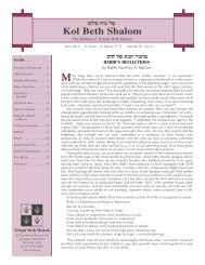Kol Beth Shalom - Seek And Find