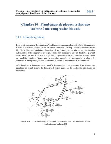 2013 Chapitre 10 Flambement de plaques orthotrope soumise à ...