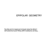 EPIPOLAR GEOMETRY