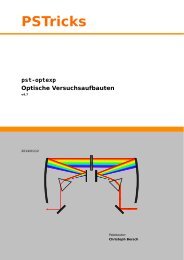 Optische Versuchsaufbauten