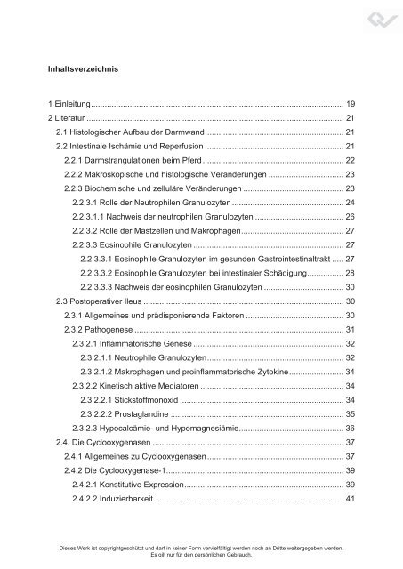 Inhaltsverzeichnis, PDF