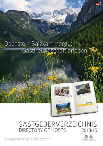 Imageteil Unterkunftsverzeichnis Dachstein Salzkammergut (.pdf, 4 ...