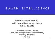 Advanced Lecture: Swarm Intelligence (Presented by Adam Eck)