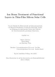 Ion Beam Treatment of Functional Layers in Thin-Film Silicon Solar ...