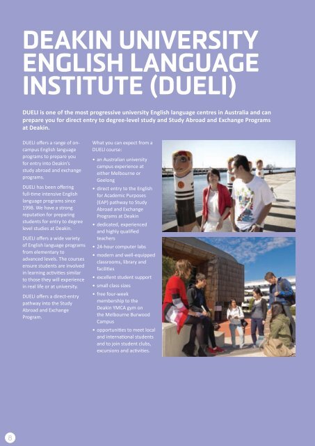 study abroad and exchange guIde 2014 - Deakin University