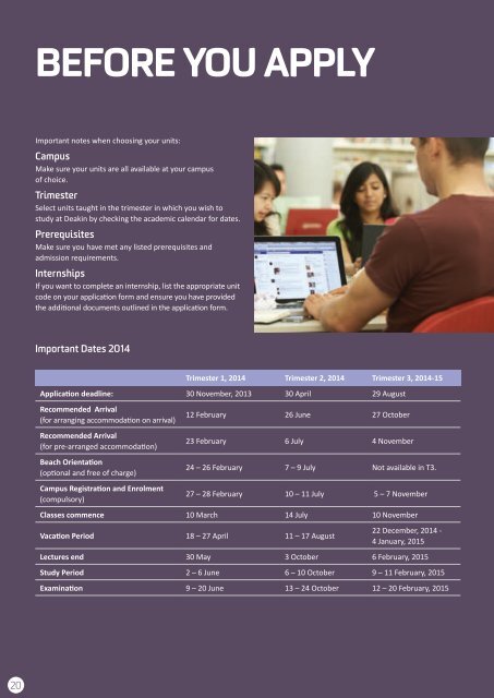 study abroad and exchange guIde 2014 - Deakin University