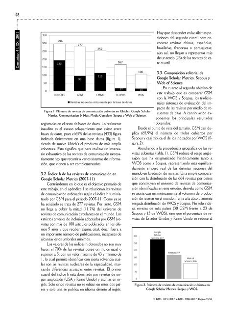 El impacto de las revistas de comunicación: comparando Google ...