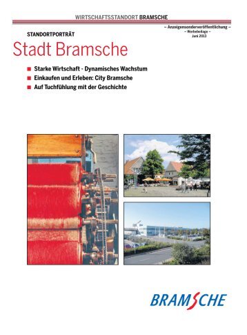 Standortporträt Bramsche - Die Wirtschaft - Neue Osnabrücker Zeitung