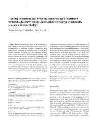 Hunting behaviour and breeding performance of northern ... - CSIC