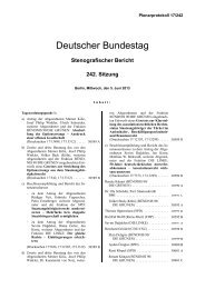Plenarprotokoll 17/242 - Deutscher Bundestag