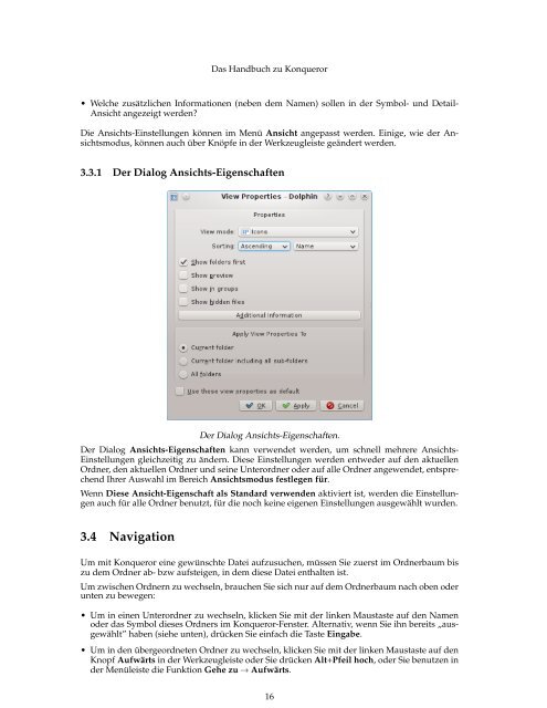 Das Handbuch zu Konqueror - KDE Documentation