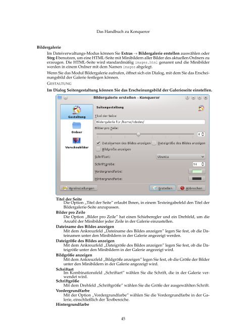 Das Handbuch zu Konqueror - KDE Documentation