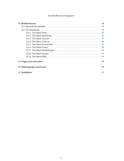 Das Handbuch zu Konqueror - KDE Documentation