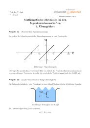 Mathematische Methoden in den Ingenieurwissenschaften 5 ...