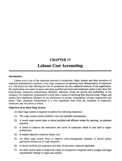 Labour Cost Accounting
