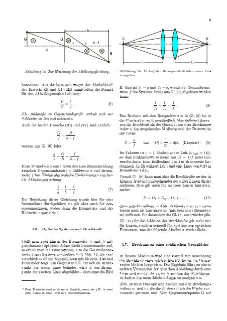 Brechung und Linsen (BLI) Fakultät für Physik der Ludwig ...