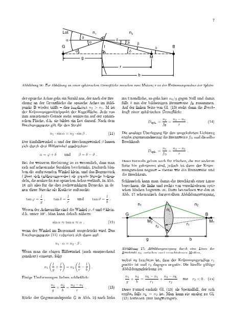 Brechung und Linsen (BLI) Fakultät für Physik der Ludwig ...