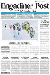 Gelungene erste «La Diagonela» - Engadiner Post