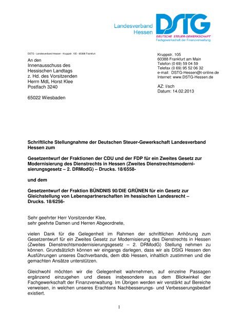 2. DRModG - [DSTG] - Landesverband Hessen