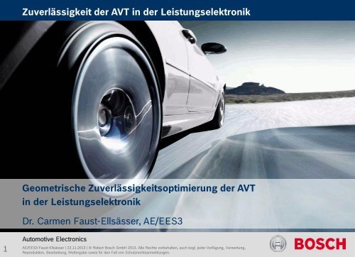 Zuverlässigkeit der AVT von Leistungsmodulen - Dynardo GmbH