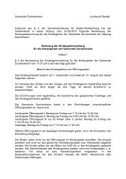Gemeinde Durmersheim Landkreis Rastatt Aufgrund des § 4 der ...