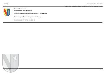 Frühzeitige Beteiligung der Öffentlichkeit nach § 3 ... - Durmersheim