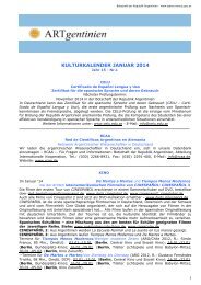 kulturkalender januar 2014 - Embajada de la República Argentina ...